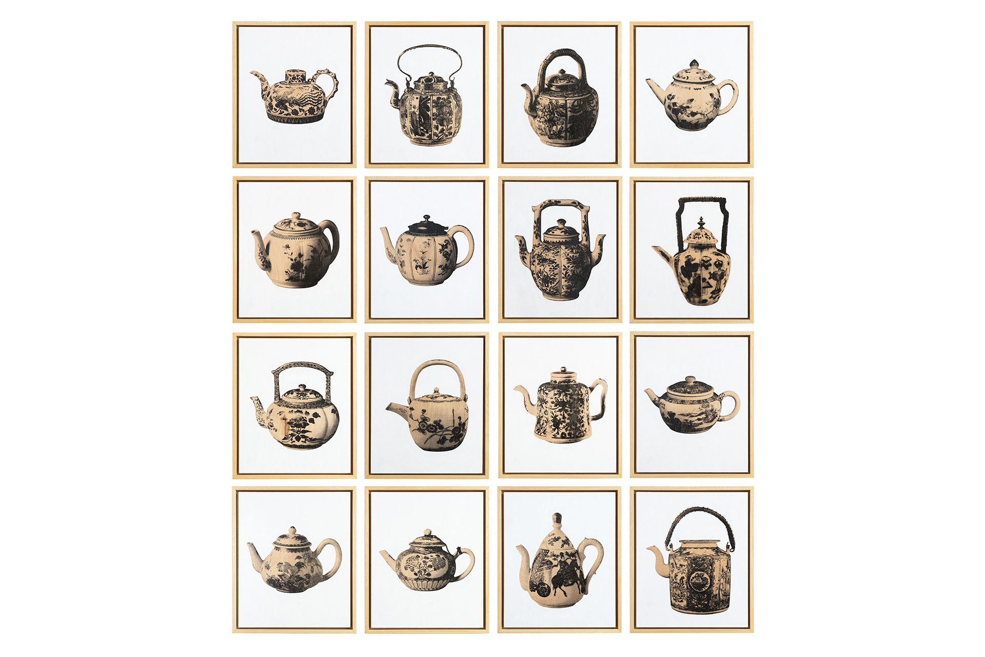 Teapot study_serie china, políptico, 2025.