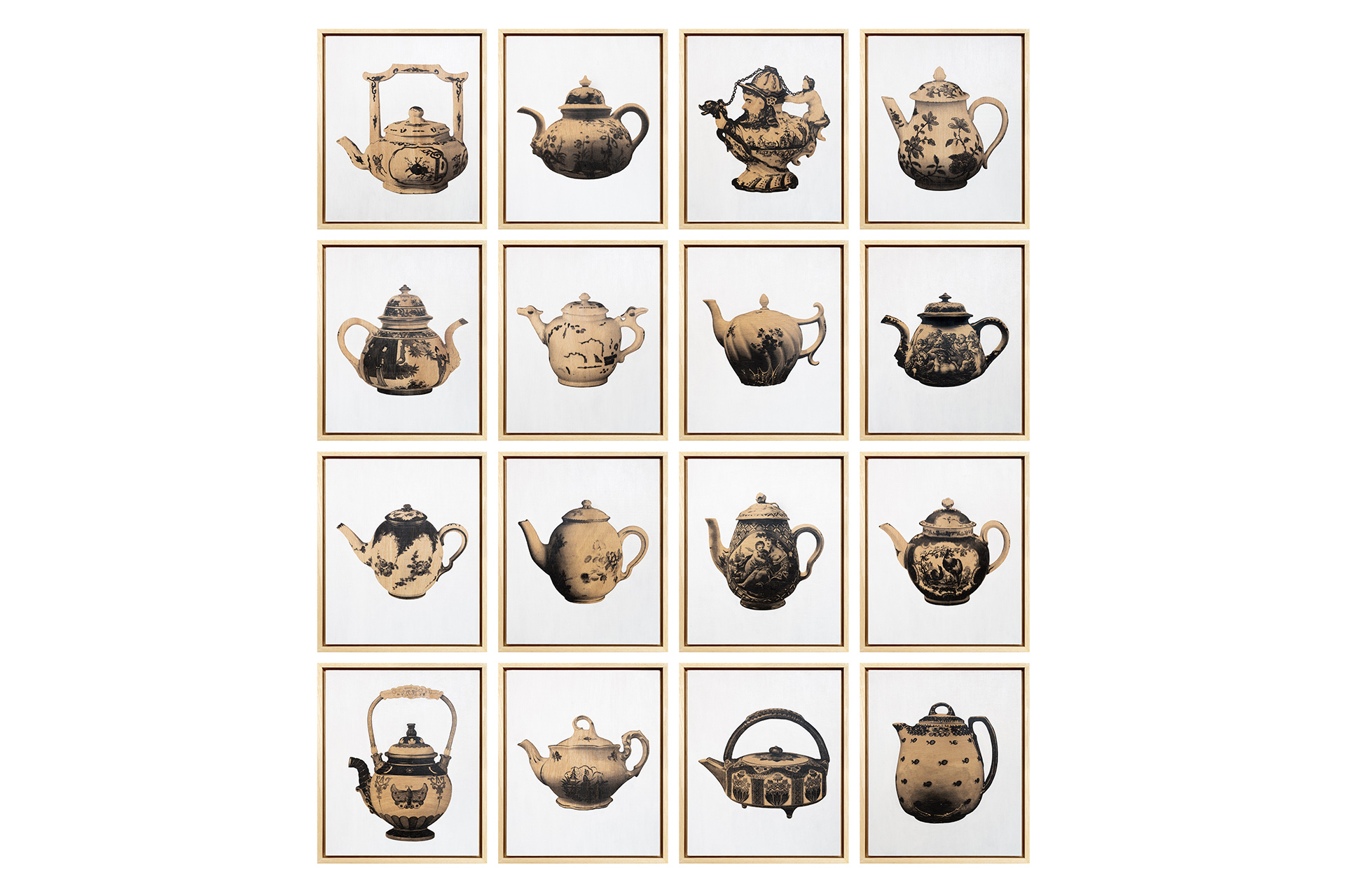 Teapot study_serie europea, políptico, 2025.